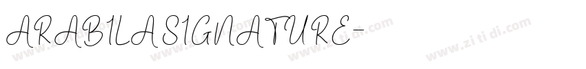 ARABILA SIGNATURE字体转换